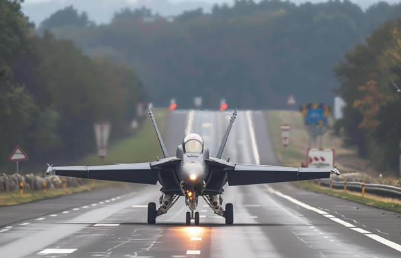 schweizer-kampfjets-auf-autobahn-übung-für-den-ernstfall